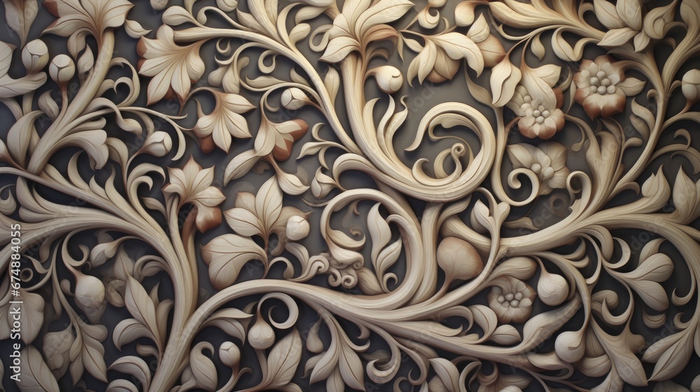 Intricate patterns inspired by tree bark