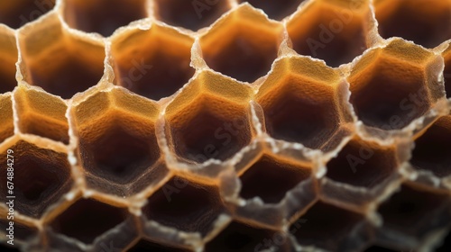 Patterns in nature honeycomb structure closeup