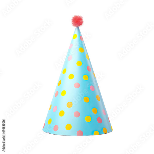 Colorful Party Hat Isolated