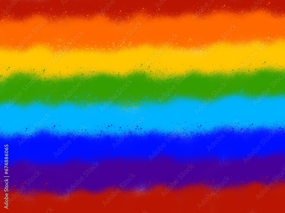 Obraz premium background with stripes in rainbow colors illustration decor design