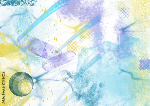 Wallpaper Mural  Abstract artistic background print decorative art design wallpaper painting Torontodigital.ca