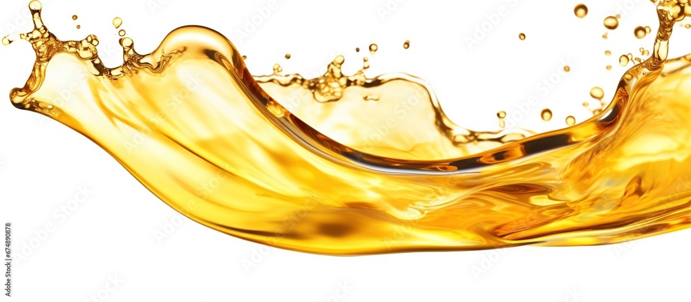 Fototapeta premium olive oil splashing isolated on white background