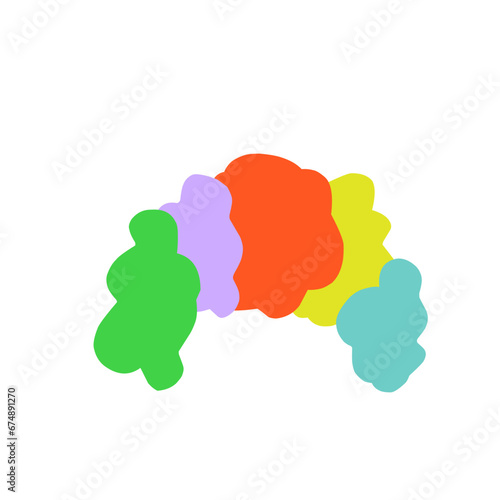 Clown Wig Illustration 