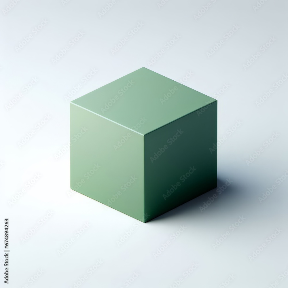 3d render of a green cube 3d render of a green cube