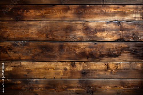 A Rustic Wooden Wall with Beautifully Weathered Brown Wood Planks