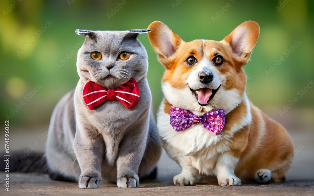 cat and puppy cat and puppy