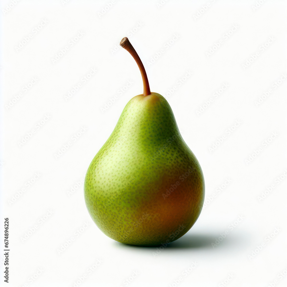 Pear isolated on white background. ai generative Pear isolated on white background. ai generative