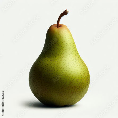 Pear isolated on white background. ai generative