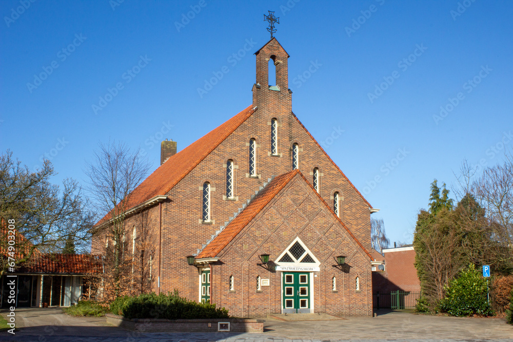Ontmoetingskerk in Dinxperlo in the province of Gelderland (Guelders) Netherlands (Nederland)