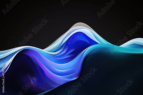 Windows 11 abstract waves background photo
