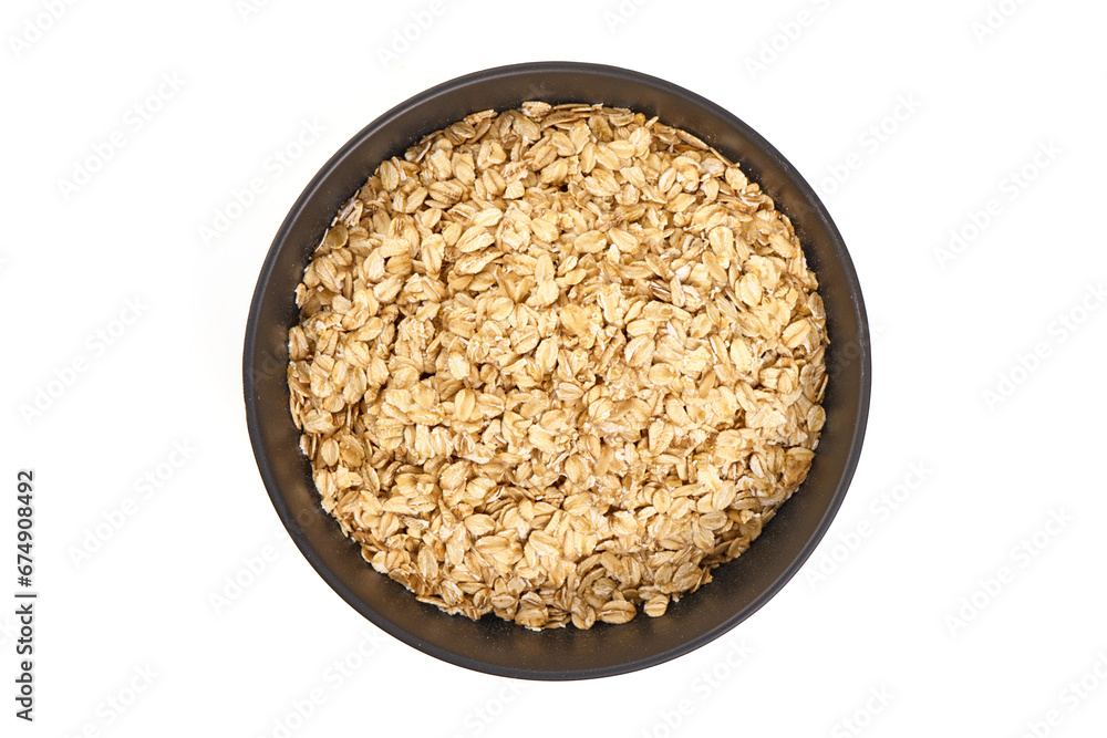 Oat flakes, isolated on white background. Oat flakes, isolated on white background.