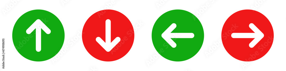 Up, down, left and right arrows Up, down, left and right arrows