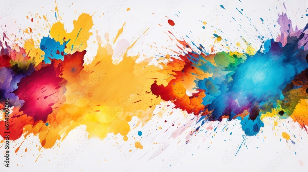 Obraz premium multi-colored blots on a white background for text.