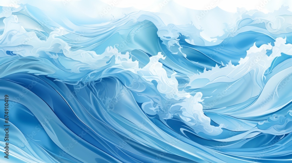 blue sea waves background.