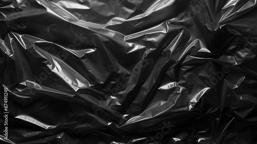 black polyethylene background.