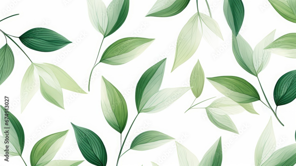 background of green leaves.