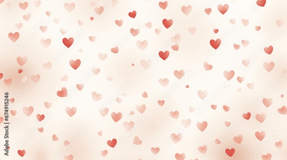 pink background with hearts.