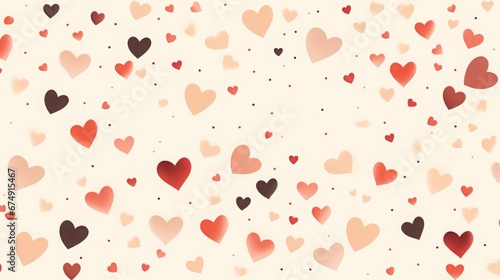 Wallpaper Mural pink background with hearts. Torontodigital.ca