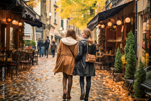 Loving couple of young wome...