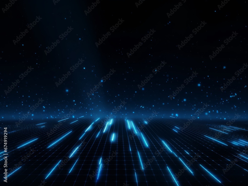 Abstract sci-fi blue background, business concept of digital future., AI Abstract sci-fi blue background, business concept of digital future., AI