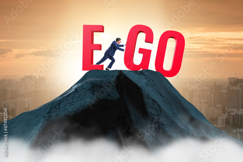 Tableau sur toile Concept of personal and business ego