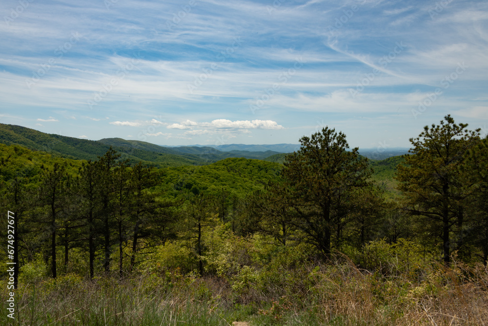 View from Skyline drive in the Shenandoah National Park, Virginia