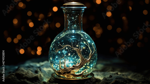 magical glass bottle