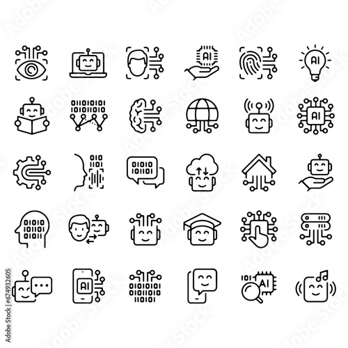 Machine Learning icon vector design