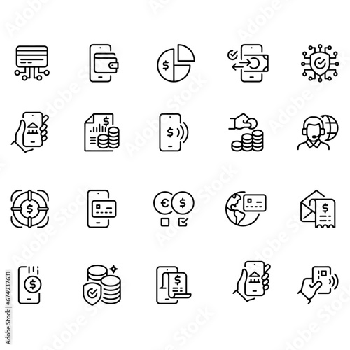 Mobile Banking icon vector design