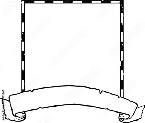 Treasure Map Frame with Banner