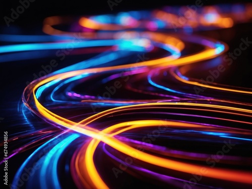 abstract background neon line