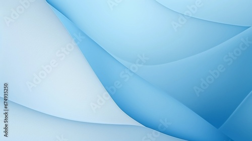 Creative blue background in minimalist style, gentle wave shapes