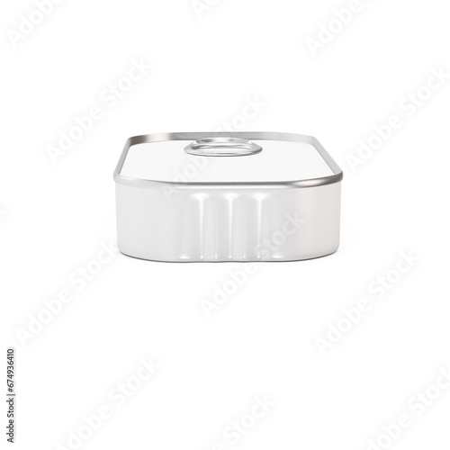a blank Sardine Can image isolated on a white background