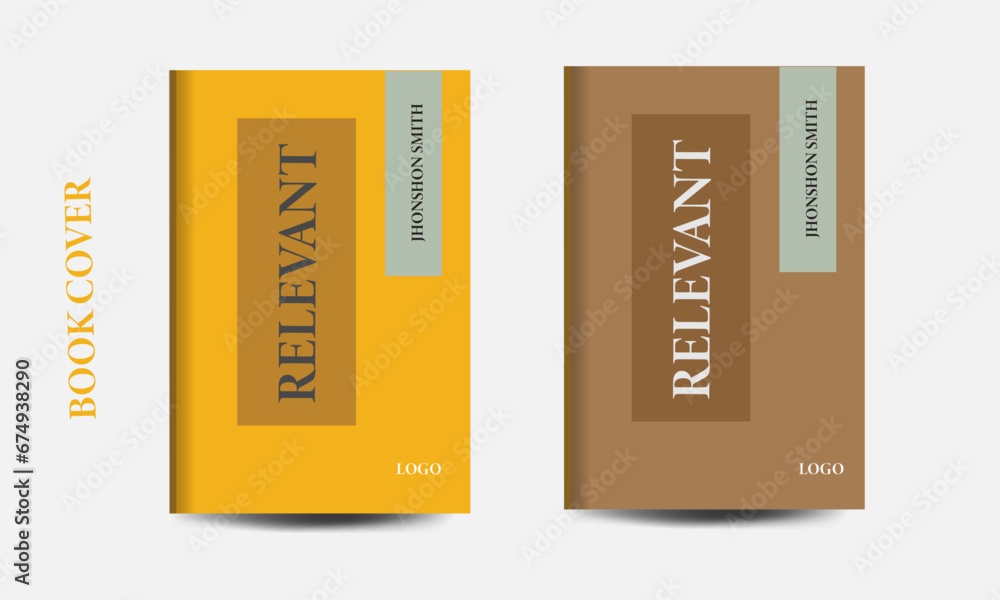 Simple & Clean Book Cover Design Template With Two Color Variation, presentation, hardcover, cover design. Simple & Clean Book Cover Design Template With Two Color Variation, presentation, hardcover, cover design.