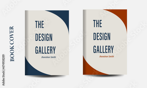 Simple & Clean Book Cover Design Template With Two Color Variation, presentation, hardcover,  cover design.