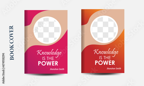 Simple & Clean Book Cover Design Template With Two Color Variation, presentation, hardcover,  cover design.