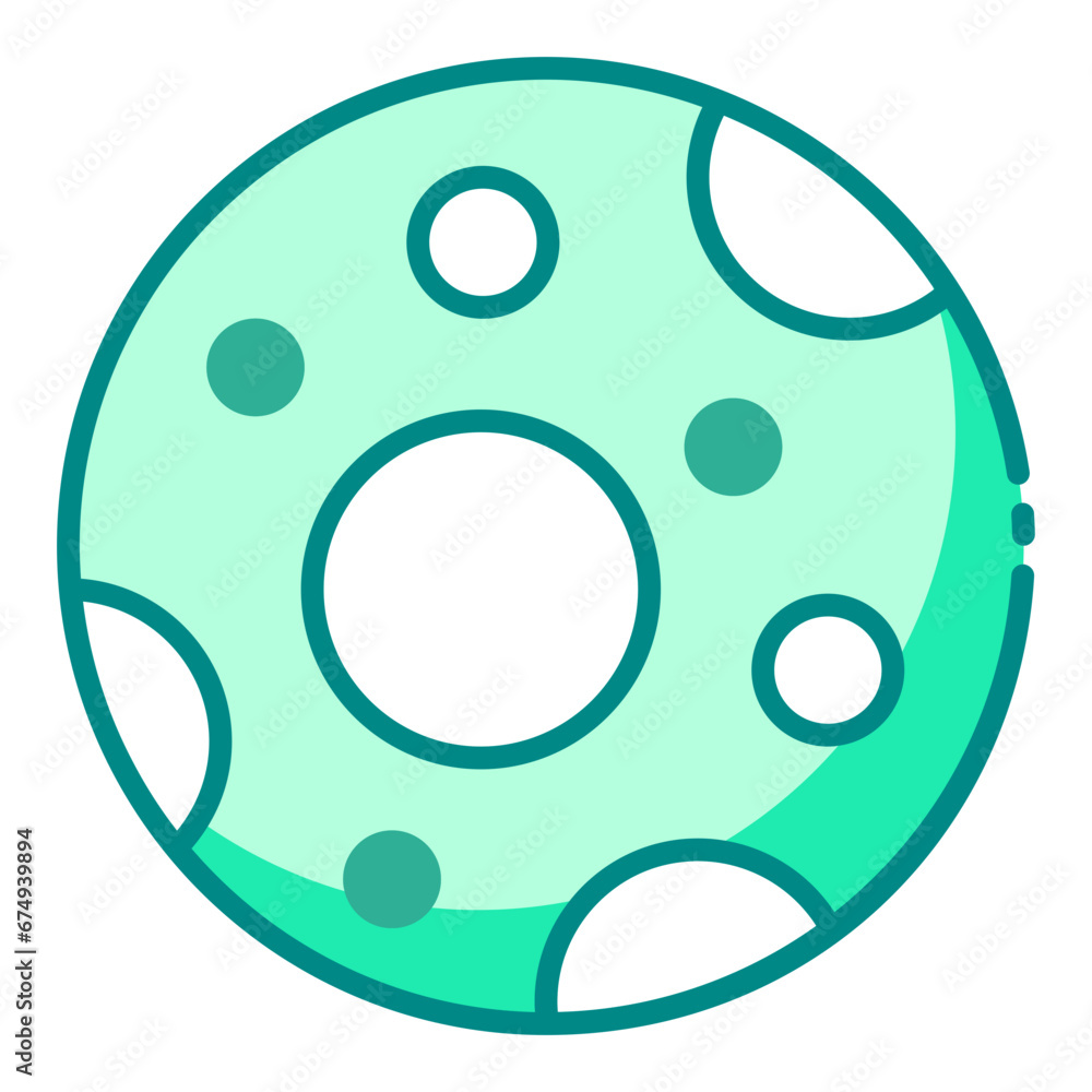 Fototapeta premium Full Moon Phase icon