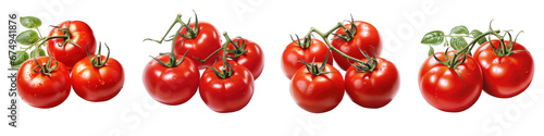 Tomatos  Hyperrealistic Highly Detailed Isolated On Transparent Background Png File photo