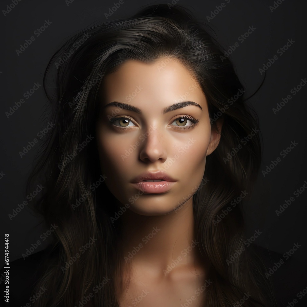 Fototapeta premium portrait of a woman, Beauty And Skin Care Portrait Of Woman