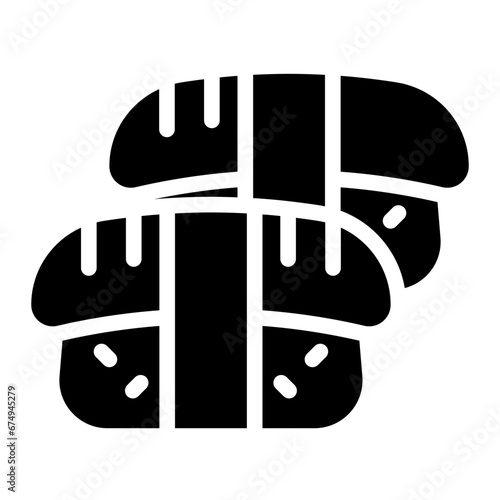 Unagi suhsi japanese food icon