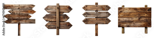 Wooden sign  Hyperrealistic Highly Detailed Isolated On Transparent Background Png File photo