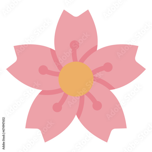 Sakura flower blossom icon