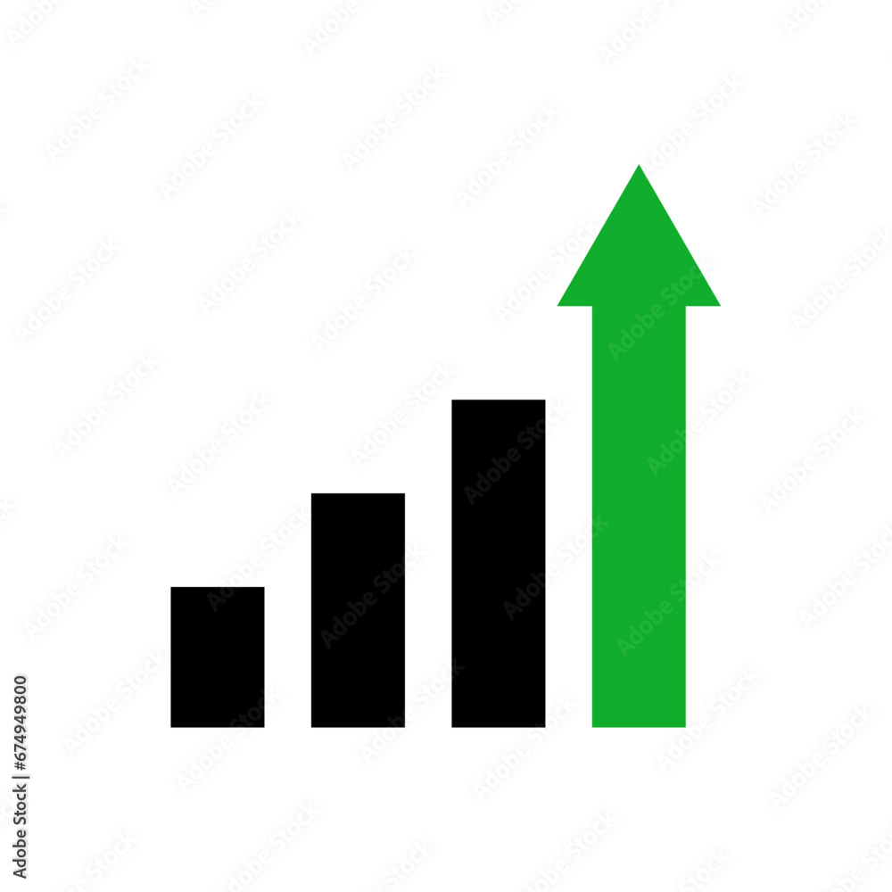 Growing graph icon Growing graph icon