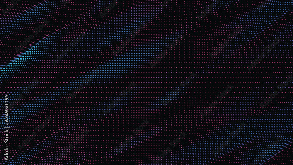 waves of colorful points. Digital data splash of point array. Futuristic smooth glitch UI element waves of colorful points. Digital data splash of point array. Futuristic smooth glitch UI element