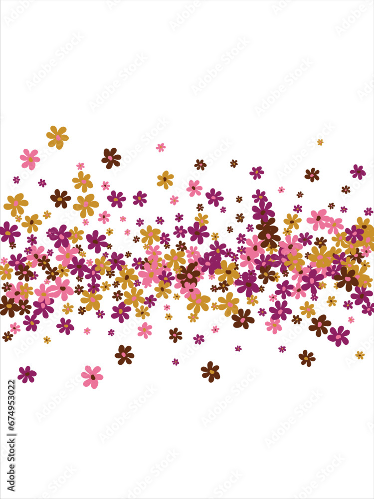 Fashionable frame of flowers. Spring background design, colorful bright flowers, decorative beautiful garden. Place for text. Design for postcard, invitation, web. Vector illustration Fashionable frame of flowers. Spring background design, colorful bright flowers, decorative beautiful garden. Place for text. Design for postcard, invitation, web. Vector illustration