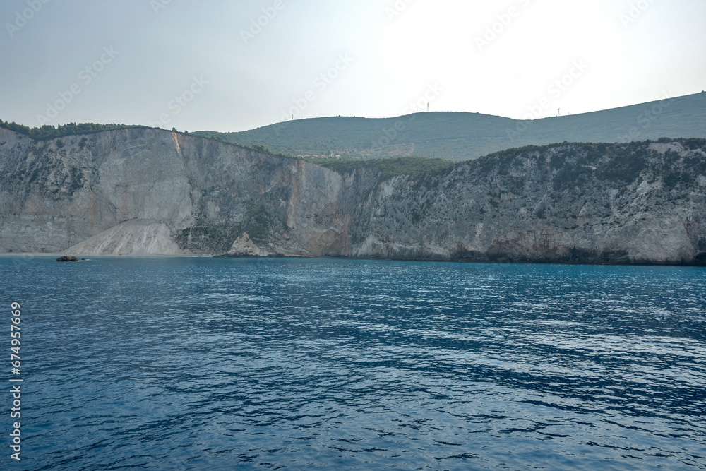 Panoramic view of coastline of Lefkada, Ionian Islands, Greece Panoramic view of coastline of Lefkada, Ionian Islands, Greece