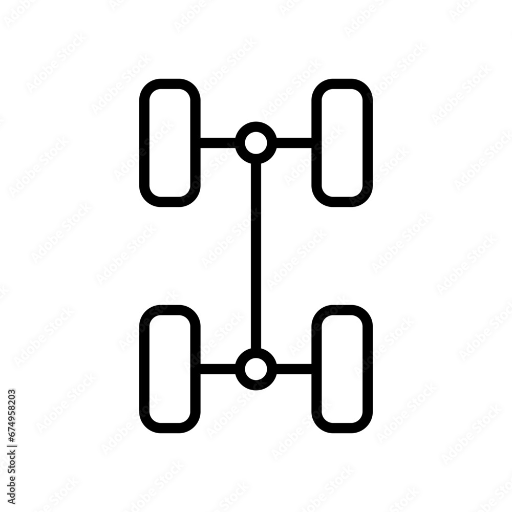 Car Repair Icon, Chassis Vector Design Car Repair Icon, Chassis Vector Design