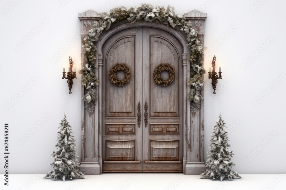 Elegant Holiday Welcome with a Luxurious Christmas Door Elegant Holiday Welcome with a Luxurious Christmas Door