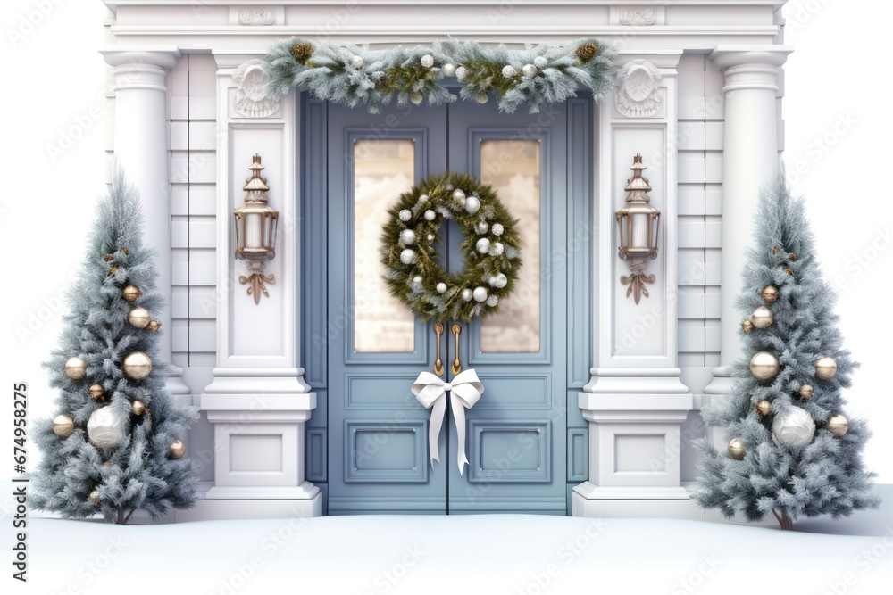 Elegant Holiday Welcome with a Luxurious Christmas Door Elegant Holiday Welcome with a Luxurious Christmas Door