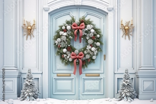 Elegant Holiday Welcome with a Luxurious Christmas Door